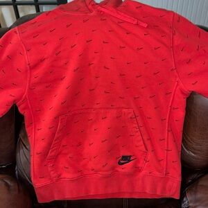 Red Nike Hoodie pullover
